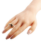 18K Rose, Yellow, and White Gold 1.70ct Diamond Three-Band