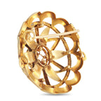 18K Rose Gold Grape Garnet French Wreath Brooch
