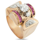 18K Rose Gold 0.80ct Diamond Ring
