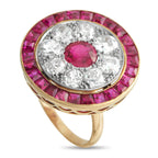 18K Rose Gold 2.10ct Diamond and Ruby Cocktail Ring