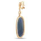 18K Rose Gold 2.15ct Diamond and Sapphire Earrings