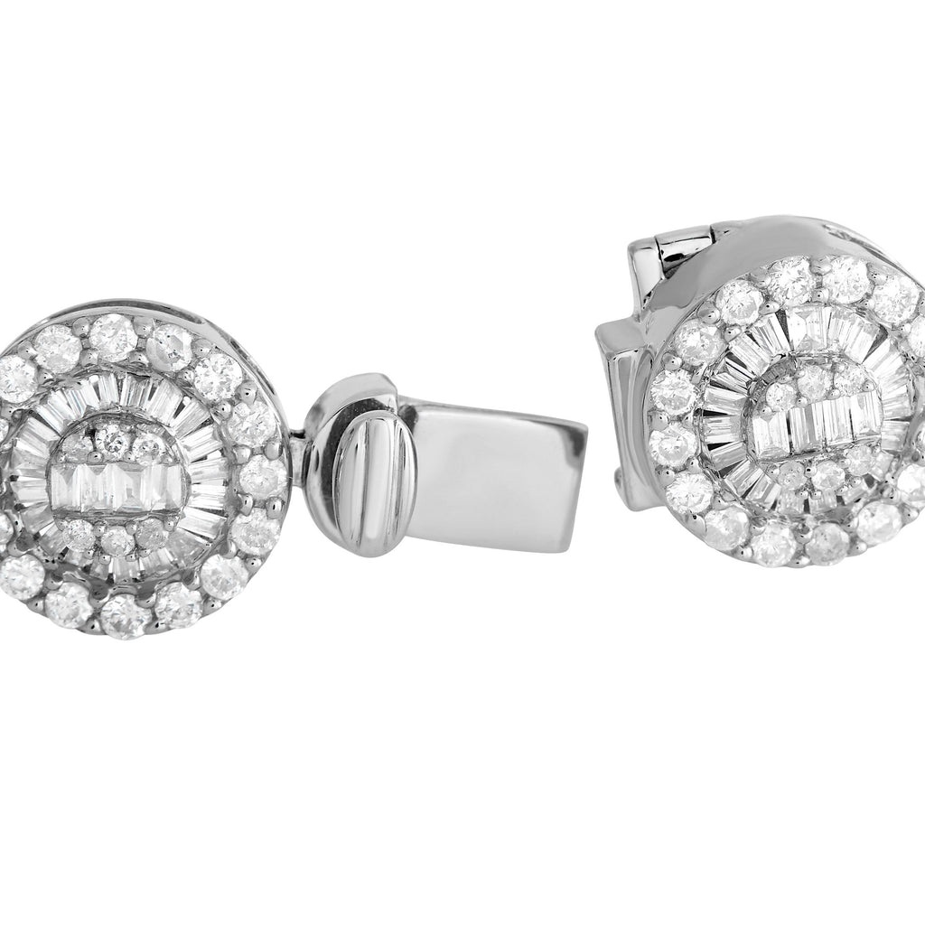 Exclusive 18K White Gold 7.30ct Diamond Bracelet