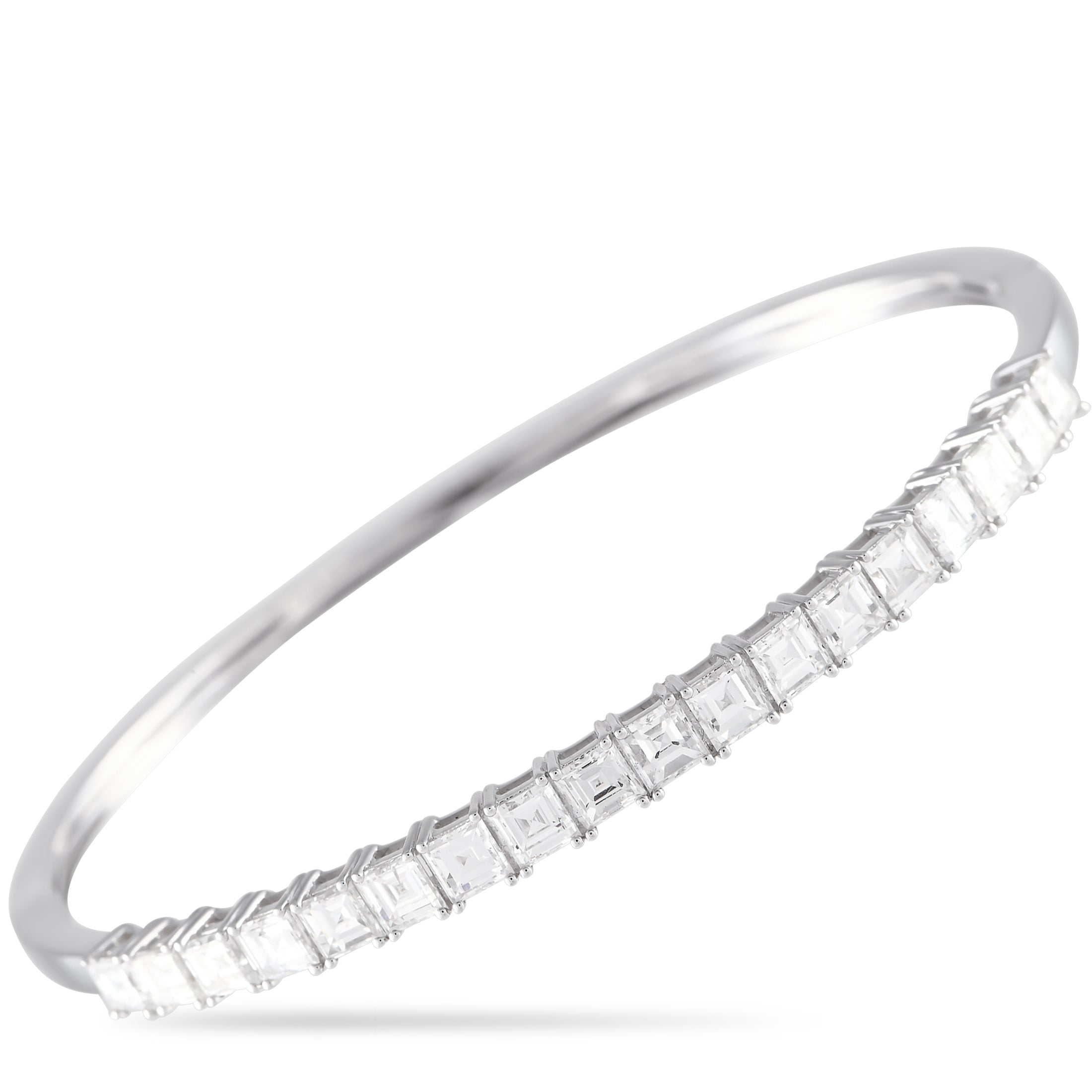 18K White Gold 4.0ct Diamond Bracelet