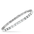 18K White Gold 13.10ct Diamond Tennis Bracelet