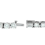 18K White Gold 13.10ct Diamond Tennis Bracelet