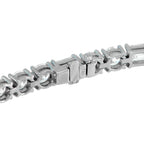 18K White Gold 13.10ct Diamond Tennis Bracelet