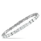 18K White Gold 19.85ct Diamond Tennis Bracelet