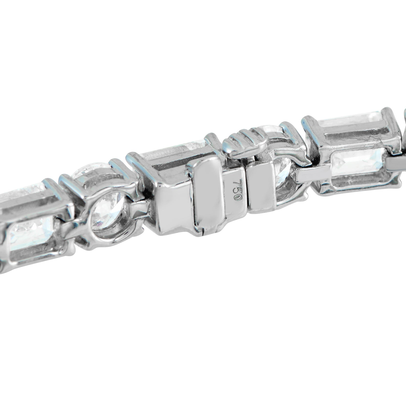 18K White Gold 19.85ct Diamond Tennis Bracelet