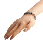 18K White Gold 32.95ct White and Black Diamond Bracelet