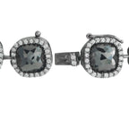 18K White Gold 32.95ct White and Black Diamond Bracelet