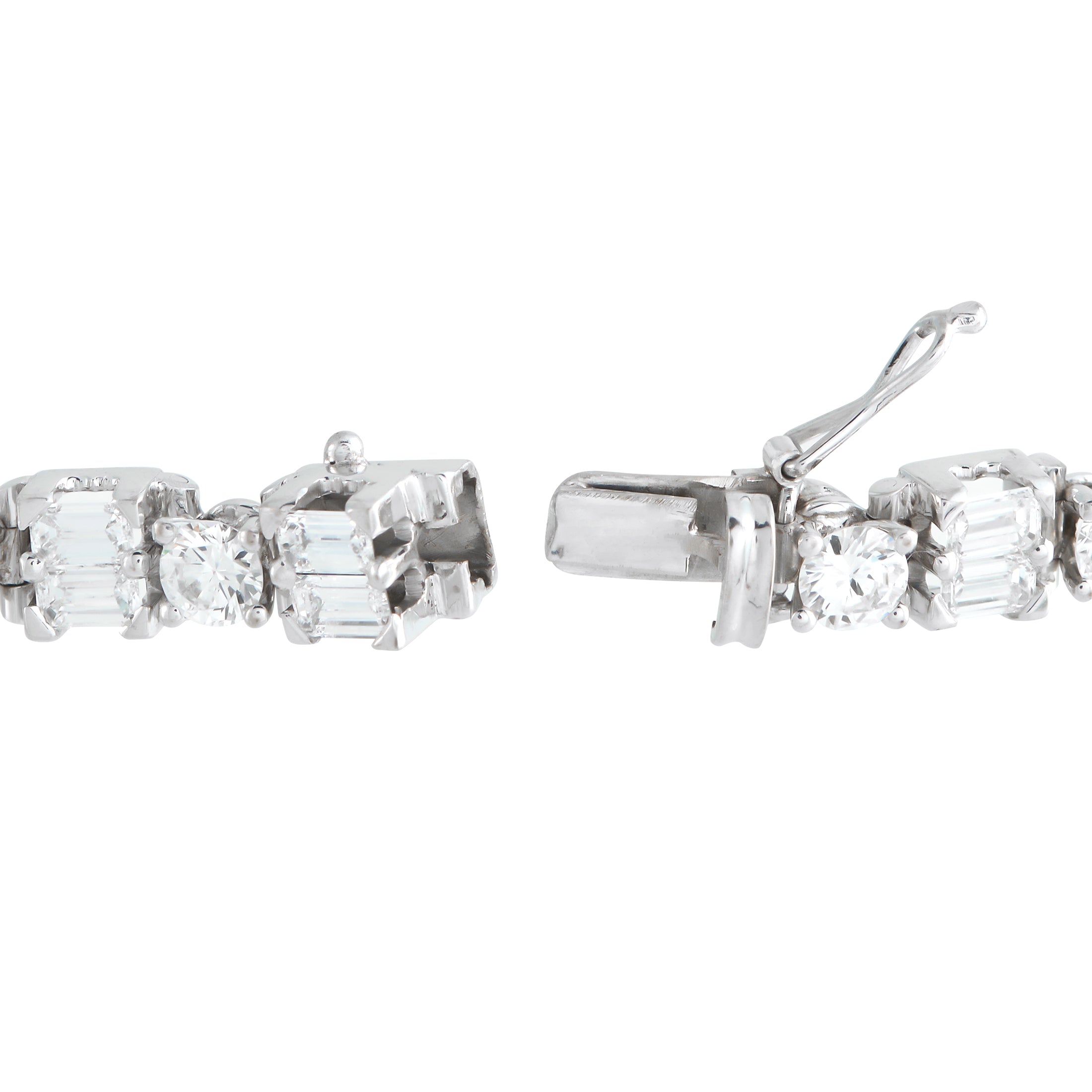 18K White Gold 10.54ct Diamond Bracelet