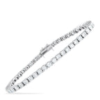 18K White Gold 6.35ct Diamond Tennis Bracelet