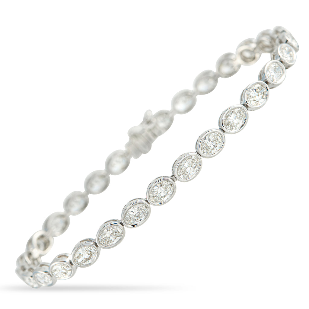 18K White Gold 7.25ct Diamond Bracelet