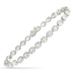 18K White Gold 7.25ct Diamond Bracelet