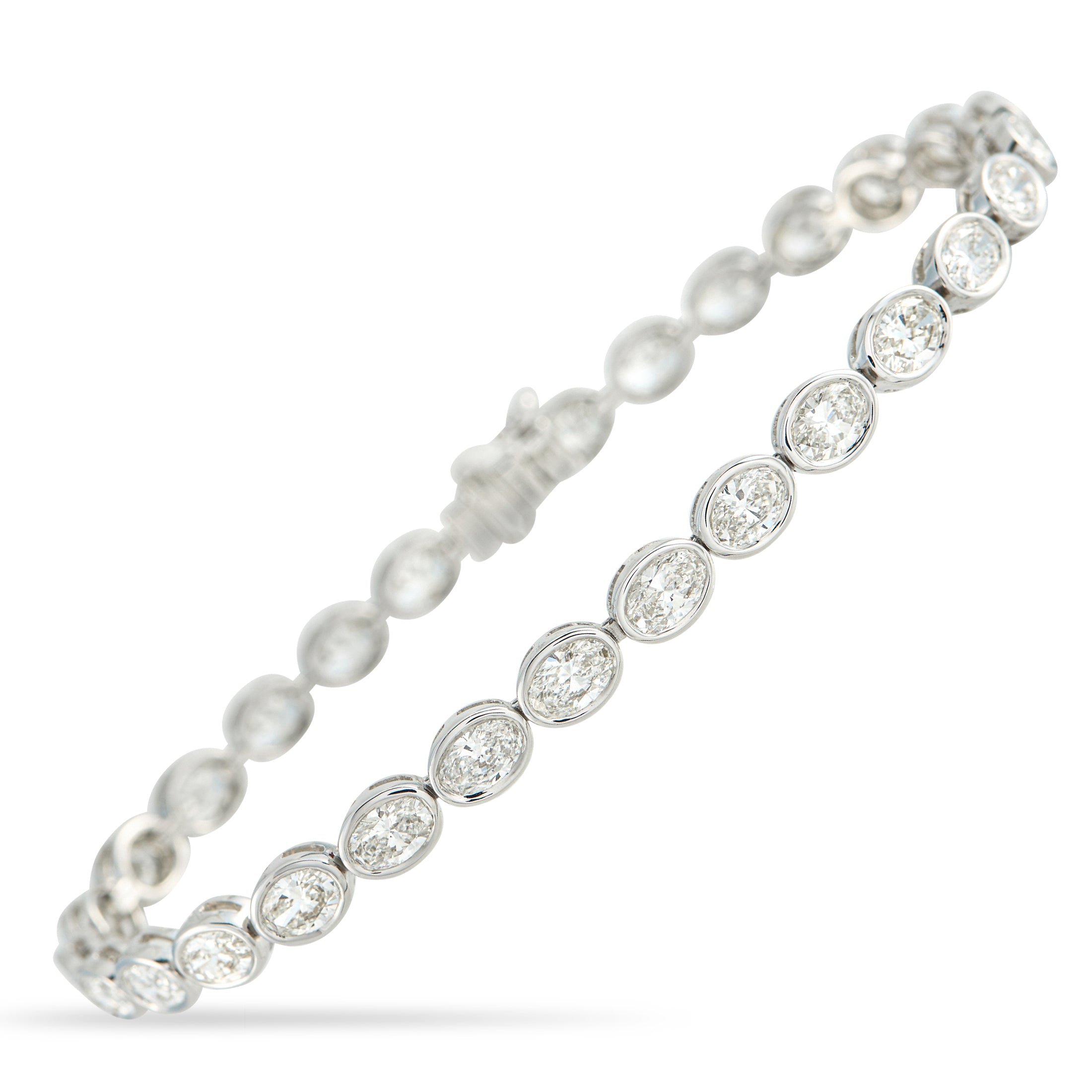 18K White Gold 7.25ct Diamond Bracelet