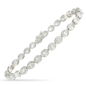 18K White Gold 7.25ct Diamond Bracelet