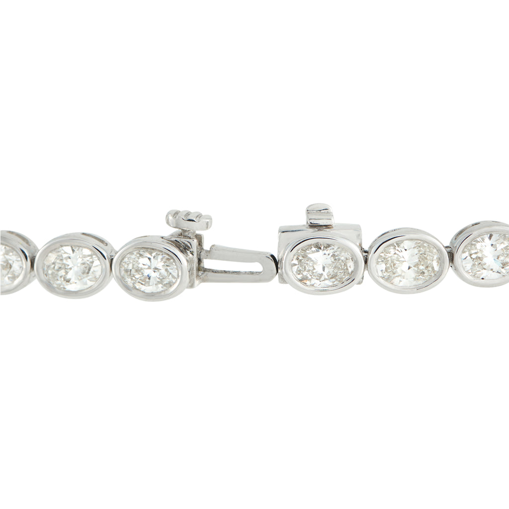 18K White Gold 7.25ct Diamond Bracelet