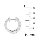 Exclusive 18K White Gold 2.45ct Diamond Hoop Earrings