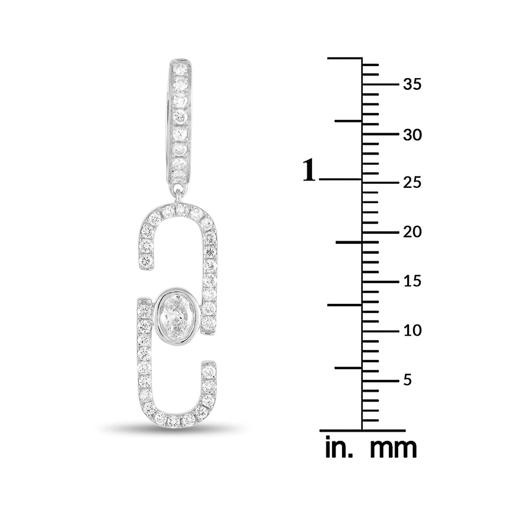 Exclusive 18K White Gold 1.40ct Diamond Earrings