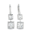 18K White Gold 1.92ct Diamond Earrings