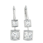 18K White Gold 1.92ct Diamond Earrings