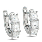 18K White Gold 1.70ct Diamond Earrings
