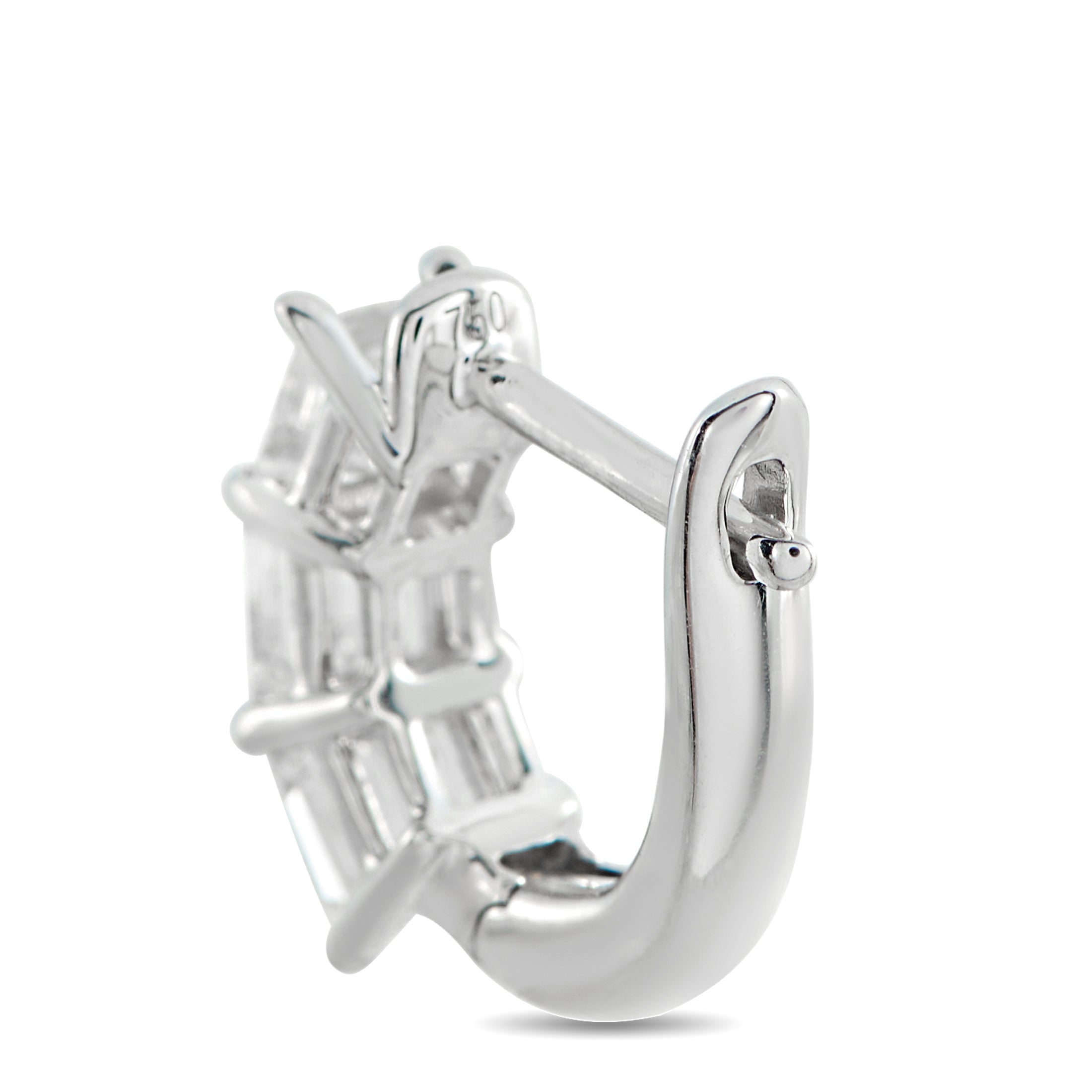 18K White Gold 1.70ct Diamond Earrings