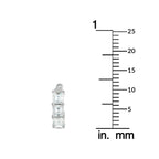 18K White Gold 1.70ct Diamond Earrings