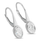 18K White Gold 1.02ct Diamond Earrings