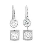 18K White Gold 2.04ct Diamond Earrings
