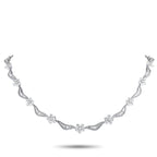 Exclusive 18K White Gold 18.80ct Diamond Necklace – A breathtaking array of diamonds with a total weight of 18