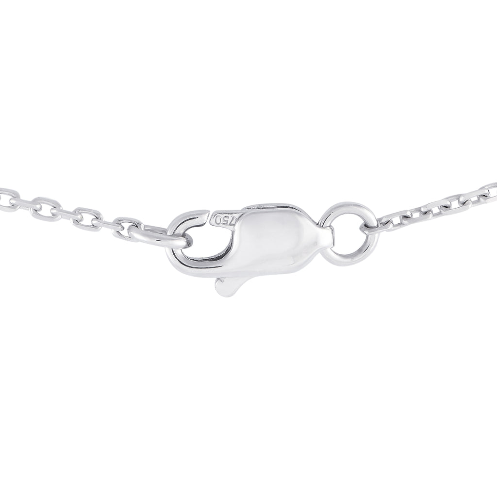 18K White Gold 0.65ct Diamond Butterfly Necklace