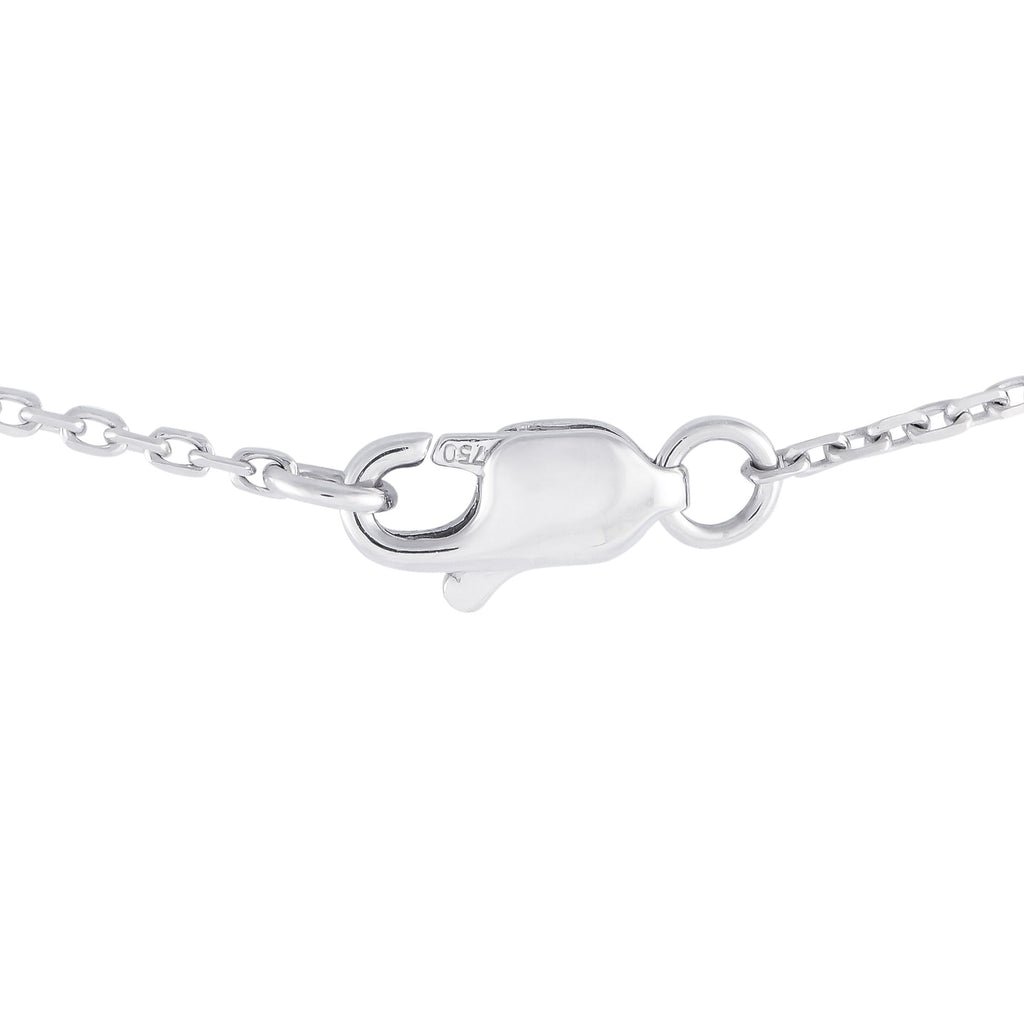 Exclusive 18K White Gold 0.65ct Diamond Butterfly Necklace