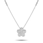 Exclusive 18K White Gold 1.25ct Diamond Pendant Necklace ANK-19702 – This exquisitely crafted necklace will continually capti