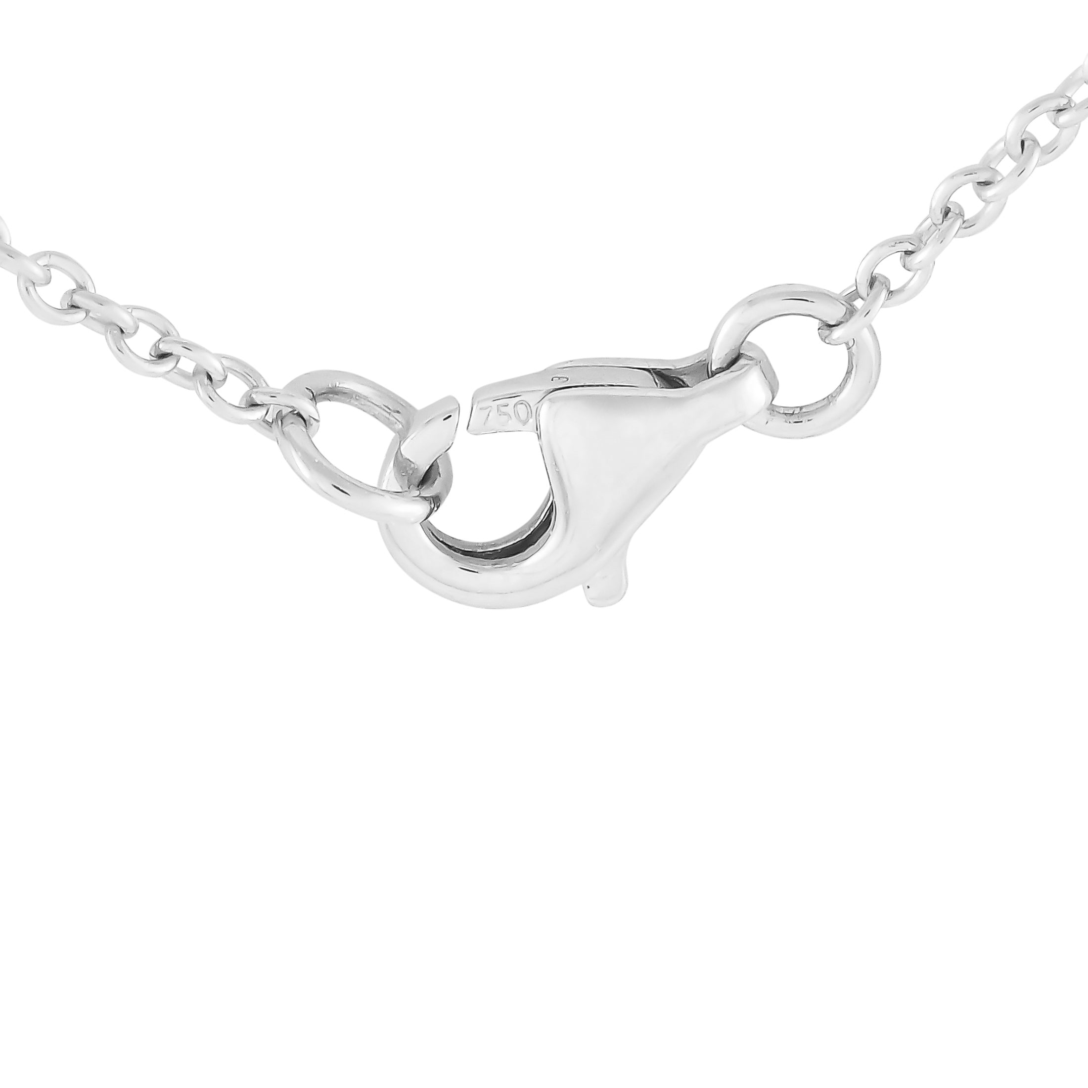 18K White Gold 1.30ct Diamond Butterfly Necklace