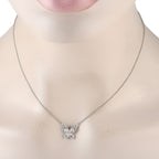 Exclusive 18K White Gold 1.30ct Diamond Butterfly Necklace