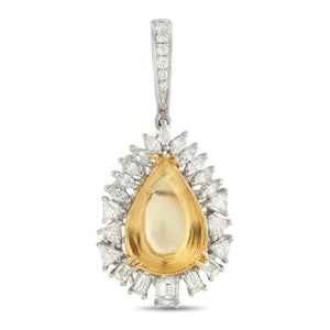 18K White Gold 2.80ct Diamond Pendant