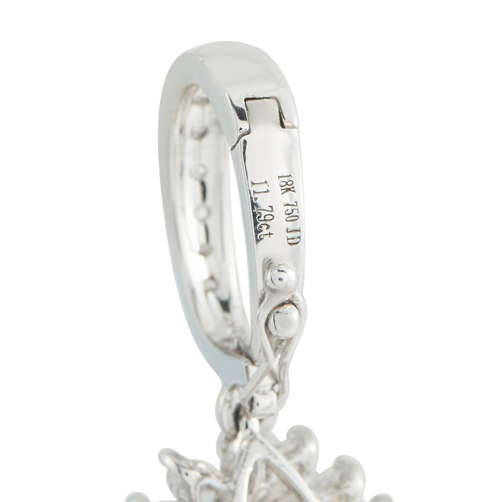 18K White Gold 2.80ct Diamond Pendant