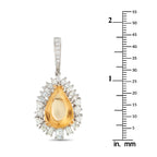 18K White Gold 2.80ct Diamond Pendant