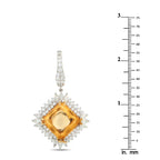 18K White Gold 4.52ct Diamond Pendant