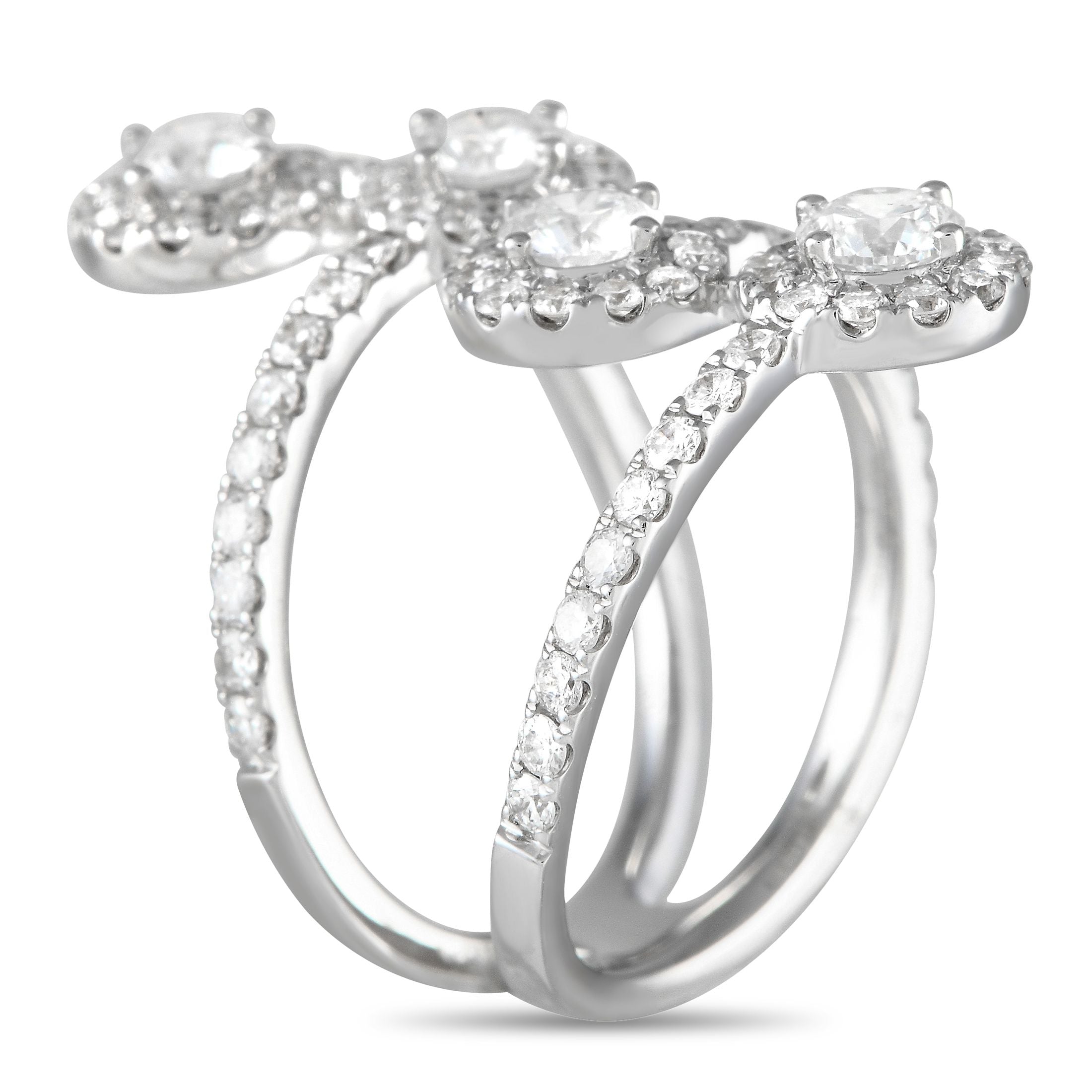 Exclusive 18K White Gold 2.20ct Diamond Ring