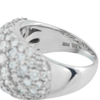 Exclusive 18K White Gold 4.0ct Diamond Pave Dome Ring