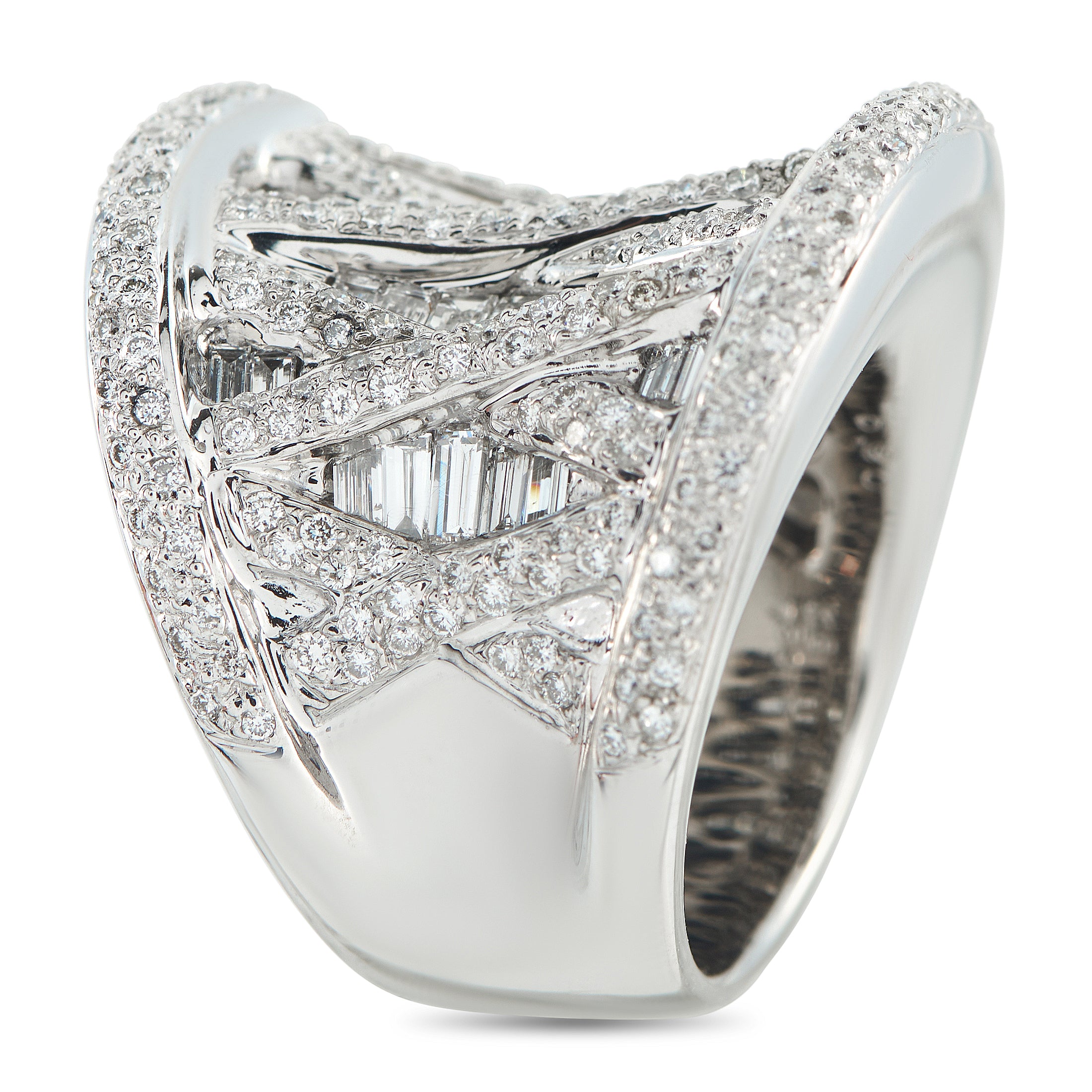 Exclusive 18K White Gold 5.0ct Diamond Ring