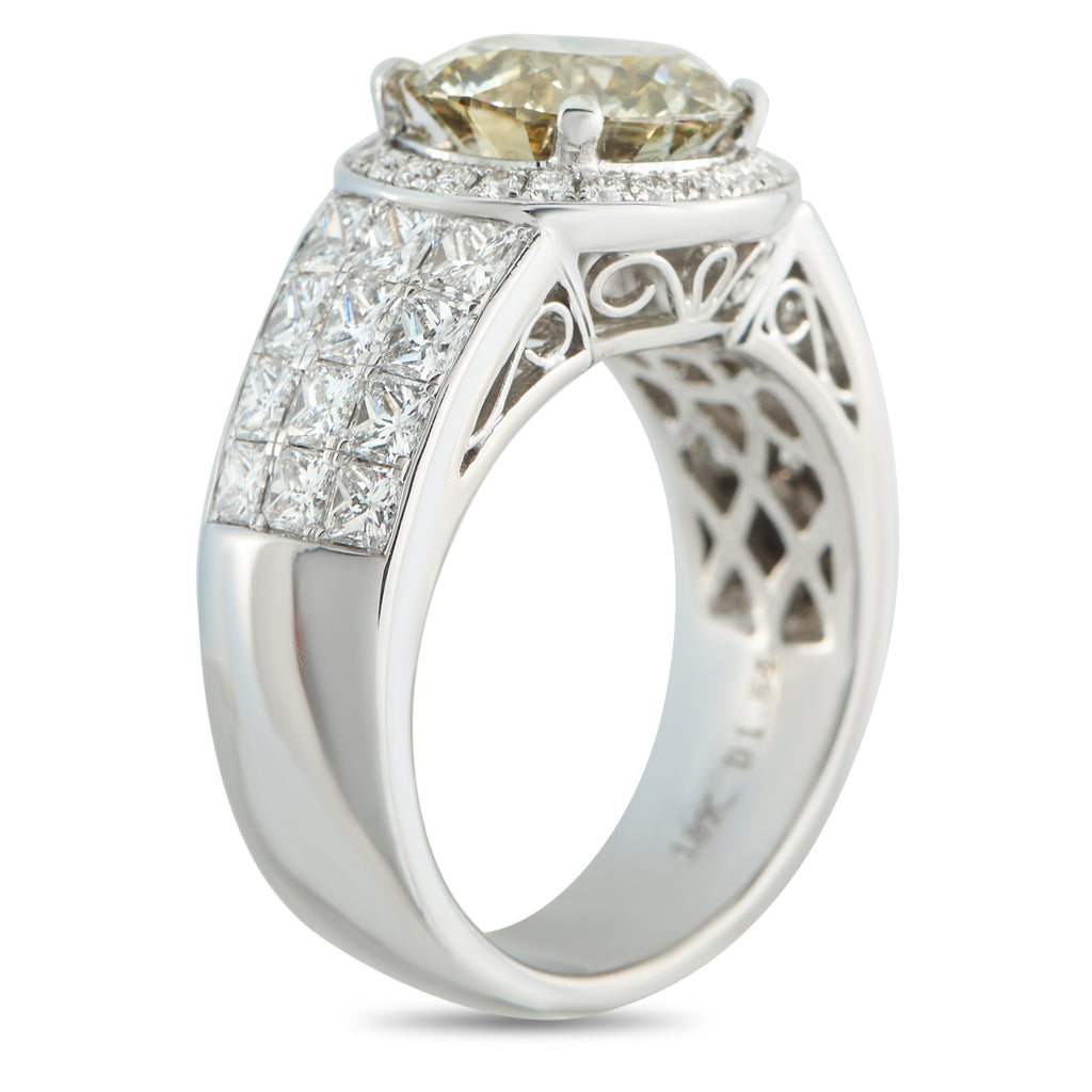 18K White Gold 4.61ct Diamond Ring