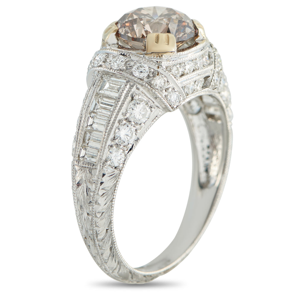 18K White Gold 3.14ct Diamond Ring