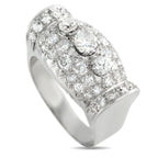 Antique 18K White Gold 1.58ct Diamond Ring