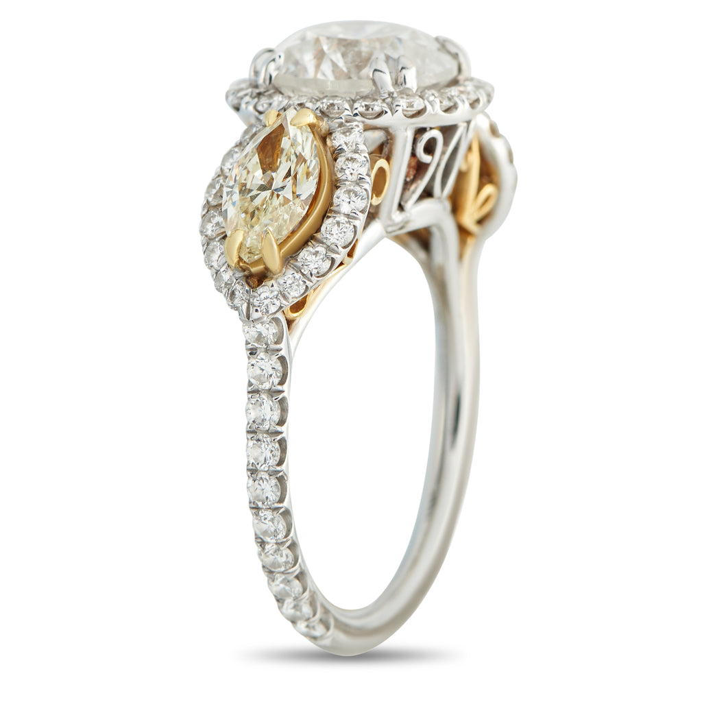 18K White Gold 3.52ct Diamond Ring
