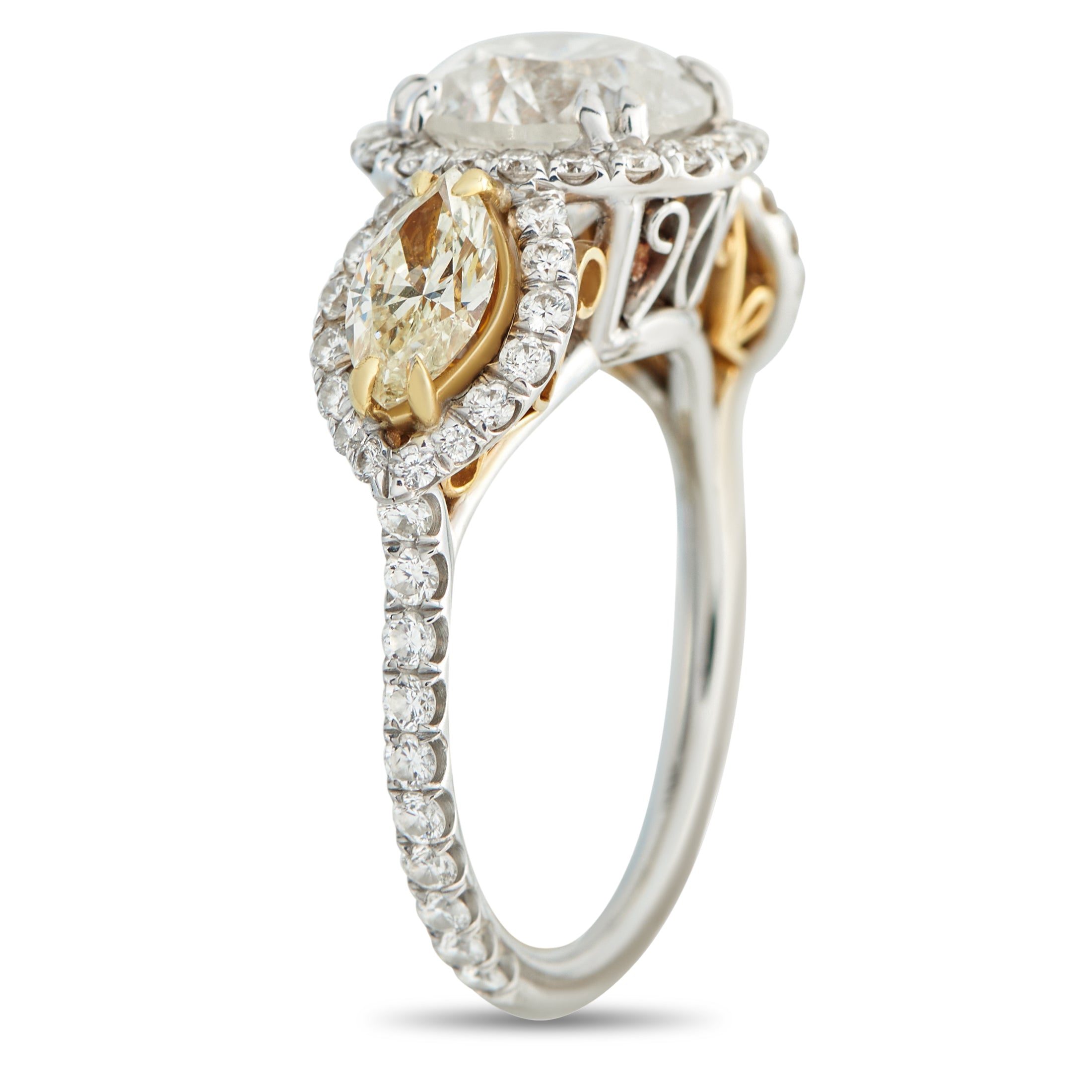 18K White Gold 3.52ct Diamond Ring