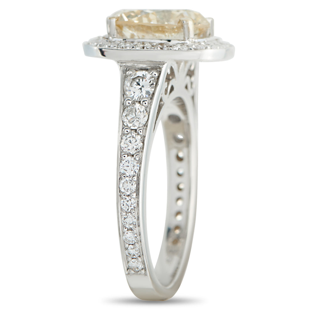 18K White Gold 3.52ct Diamond Ring
