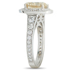 18K White Gold 3.52ct Diamond Ring